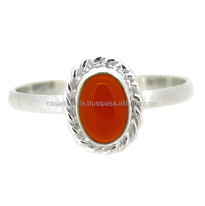 Carnelian Gemstone <b>Ring</b> 925 <b>Sterling</b> <b>Silver</b> <b>Ring</b>, Fashionable <b>Ring</b> Classic <b>Silver</b> Plated <b>Ring</b> for Wedding, Gift, Party for Women - Product Image 4