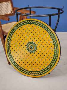 Dazzling <b>Mosaic</b> Side Table: Iridescent <b>Art</b> - Blue Coffee Table - Side Table - Livingroom Decor - Gift - Product Image 4