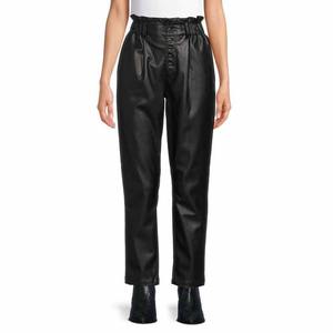 Pantalon décontracté pour femme avec cordon de serrage à la taille, pantalon de jogging en similicuir, leggings en similicuir effet mouillé, pantalon en similicuir extensible taille haute 2026 - Product Image 5