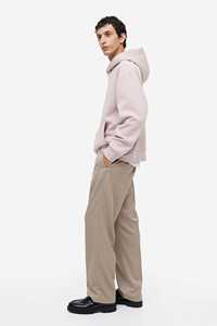 Minimalist blush <b>pink</b> <b>hoodie</b> with floral back print oversized fit premium fleece unisex streetwear design - Product Image 3