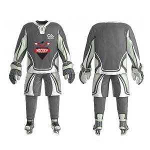 Uniforme de hockey pour hommes, vêtements de sport pour adultes à séchage rapide, uniforme de hockey sur glace OEM en polyester - Product Image 4