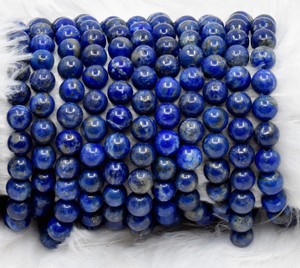 Anshul Impex Factory, vente chaude, pierres précieuses naturelles de guérison, lapis-lazuli, perles rondes de 8 mm, prix de gros - Product Image 6