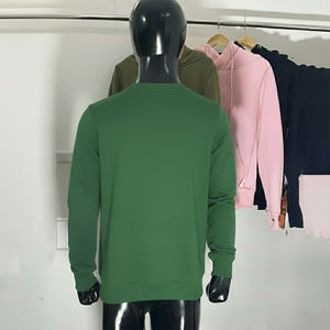 Sweat-shirt pour homme à manches longues, col rond, en coton French Terry, effet délavé, brodé, style streetwear, fabrication OEM personnalisée - Product Image 5