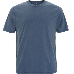 T-shirts en coton bio pour hommes, grandes tailles, toile de haute qualité, décontractés, personnalisez votre illustration et votre logo, vierges, vente en gros, 100% coton - Product Image 2