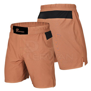 Short MMA d'entraînement solide personnalisé pour hommes-Spandex/Polyester à séchage rapide et respirant - Product Image 1