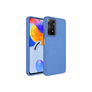 Étui de téléphone portable de luxe Netzy SAFA Luna pour Xiaomi Redmi Note 11S Global, cadre métallique premium, silicone PC, élégant, INS - Product Image 2