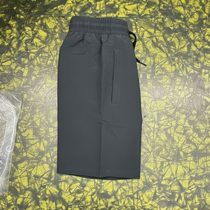 Shorts de sport en coton et lin, été, uni, taille haute, shorts noirs pour femmes, grande taille, basique, décontracté, pantalon court - Product Image 3