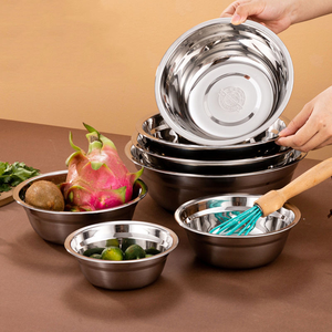 5.5 Inch <b>Metal</b> Prep <b>Bowls</b> for <b>Mixing</b> Soup Storage and Space Saving Dishwasher Safe Party Eco-Friendly - Product Image 2