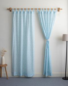 Juego de Cortinas de Algodón de Diseño Moderno con Estampado de Animales Marinos para Ventanas de Cocina y Hogar - Product Image 1