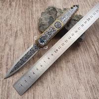 Couteau de poche pliant de chasse et d'extérieur HONGRUI 2026, nouveau design OEM&ODM, en acier inoxydable 3CR13 haute dureté pour le camping