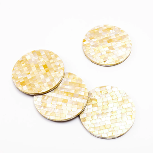 Vente chaude À La Main Tasse À Thé Sous-verres Ensemble Avec Résine En Bois Ligne Motif Ensemble sous-verres à Bes prix De L'Inde Prix De Gros - Product Image 3