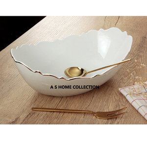 European Style Silver Aluminum Metal Serving <b>Bowl</b> for Tableware Most Selling Antler Stands 3 in 1 <b>Soup</b> <b>Bowl</b> - Product Image 6