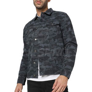 Chaqueta vaquera transpirable hecha en material de alta calidad para hombre, chaqueta vaquera para hombre superventas para adulto - Product Image 1