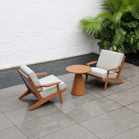 Chaise longue d'extérieur en teck, fabrication OEM, sur mesure pour hôtel et complexe hôtelier, fauteuils de jardin en bois massif, résistants aux intempéries
