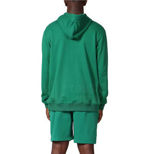 ชุดสั้นมีฮู้ดผ้าฝ้ายทำจากผ้าฝ้ายน้ำหนักเบาพิมพ์ลายสีทึบลำลองไซส์ใหญ่พิเศษออกแบบได้ตามต้องการสำหรับฤดูร้อน - Product Image 6