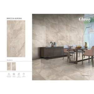 Avario สีเทา600x1200มม. กระเบื้องเซรามิกพอร์ซเลน60x120ซม. ขัดเงาเป็นเนื้อเดียวกัน - Product Image 2