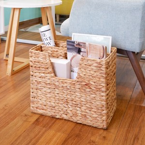 Newspaper Holder <b>Magazine</b> Storage <b>Basket</b> Water Hyacinth Stand Racks for Brochures and <b>Magazines</b> in Living Room - Product Image 5