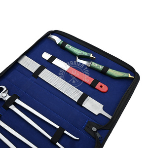Horse Hoof Maintenance <b>Kit</b> Farrier tools Hoof Cutter Nipper Clinching Pliers Nail Puller Rasp & Toeing + Loop + Hoof Knives - Product Image 5