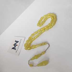 Ángel de resina amarillo respetuoso con el medio ambiente Tasbih Misbaha cuentas de oración islámica Rosario hecho a mano Dhikr meditación Ramadán regalo él ella - Product Image 4