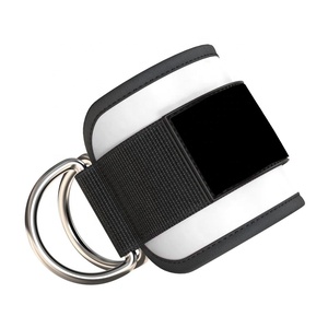 Nouveauté 2026 : Sangles de cheville ajustables en néoprène rembourré avec double anneau en D pour machines à câble et équipements de gym - Product Image 4