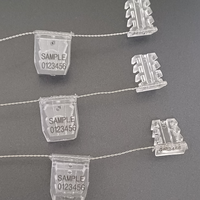 Joint de sécurité en plastique personnalisé pour compteurs d'eau raccord sécurisé avec fil pour la sécurité du compteur