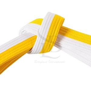 Venta caliente personalizado colorido BJJ Judo Karate Taekwondo cinturones entrenamiento artes marciales cinturones de Karate de alta calidad al por mayor - Product Image 5