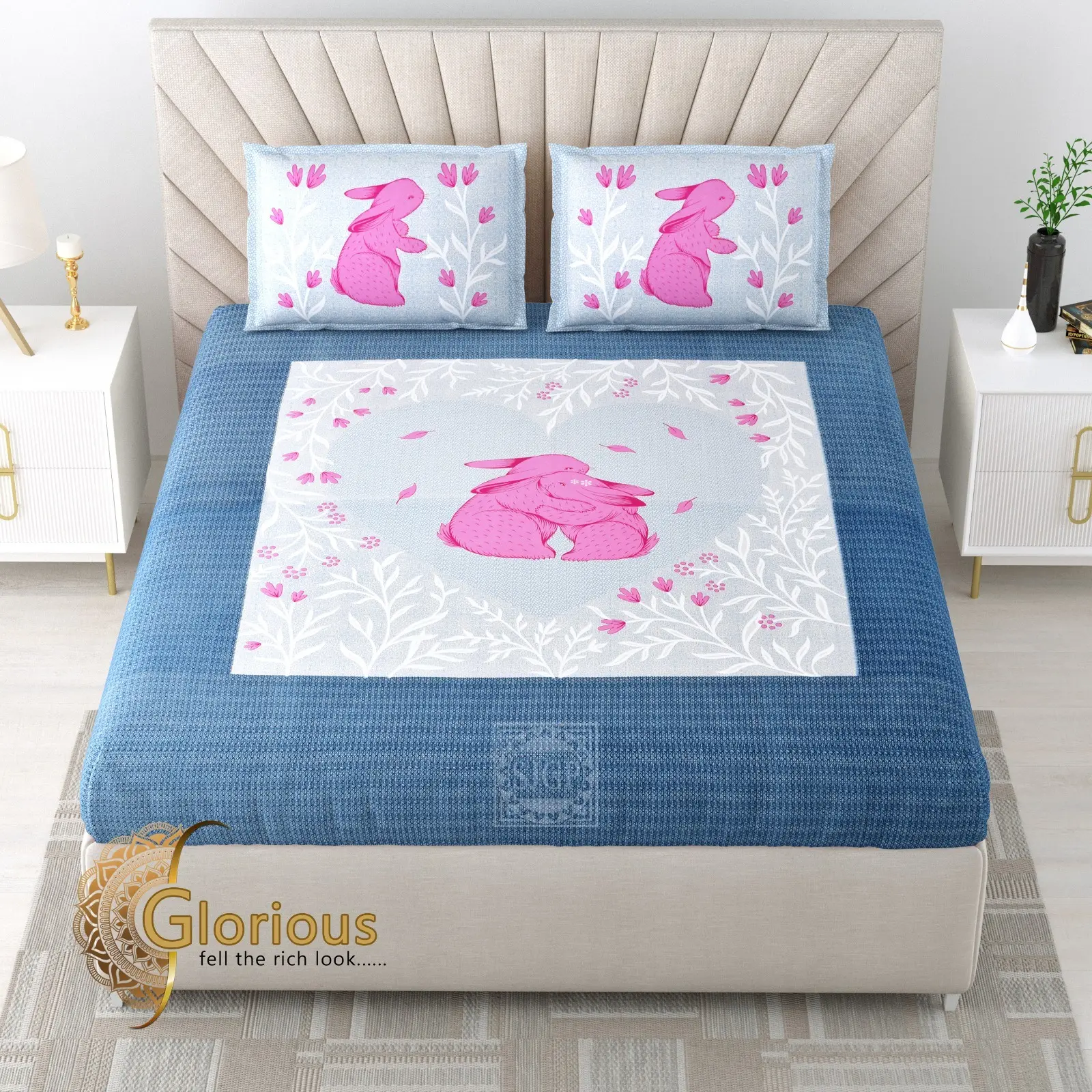 Best quality Cotton 100% king size bedsheet hot sale bedding set including pillowcase flat sheet bedding double bedsheet