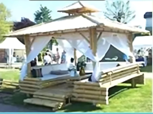 Gazebo de bambú natural 100%, muebles convertibles de la más alta calidad para el hogar, venta generalizada, mercado bajo, apartamento, supermercado - Product Image 2