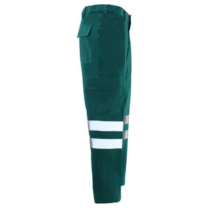 Pantalones de trabajo de seguridad reflectantes hechos a medida de alta visibilidad para trabajadores de la construcción, pantalones de trabajo impermeables de alta visibilidad a bajo precio - Product Image 2