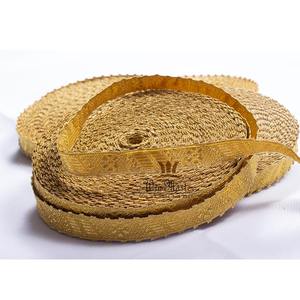 OEM vestment oro metálico trenza cinta de encaje al por mayor hoja de roble Fresno madera hoja patrón metálico trenza en Mylar Lurex Gimp Trim - Product Image 5