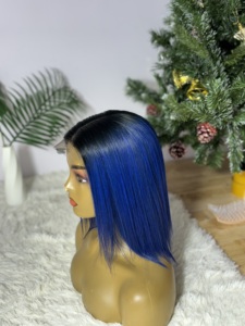 Luxury Quality Vietnamese Super Double Drawn Human Hair Wigs Virgin Cuticle Aligned Free Sample <b>Lace</b> Front Wigs - Product Image 2