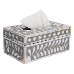 กล่องกระดาษทิชชู่ทำด้วยมืออเนกประสงค์พร้อมสลักลายกระดูกที่น่าทึ่งสำหรับโต๊ะรับประทานอาหารและห้องน้ำ - Product Image 2