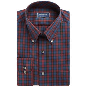 Camicia da Uomo Regular Fit Club Room in Popeline Antipiega Vestibilità Slim Business Casual Rossa Taglia 18X34-35 - Product Image 1