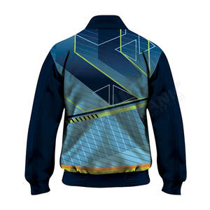 Blouson d'hiver streetwear pour homme, style Letterman, qualité supérieure, col montant, en tissu polaire respirant et écologique, faible MOQ pour la vente en ligne - Product Image 2