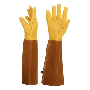 Venta al por mayor XL Guantes de trabajo de cuero Guantes DE SEGURIDAD industrial laboral Antideslizante Anti-Calor Características Diferentes colores Precio de fábrica para - Product Image 5