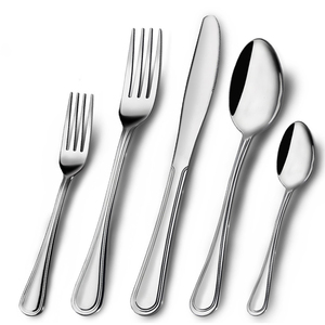 Hôtels de luxe restaurants maison vaisselle en acier inoxydable ensemble de couverts 84 pièces ensemble de couverts comme cadeau pour un ami ensemble de couverts - Product Image 2