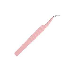 Pince à épiler en fibre d'acier inoxydable, rose clair, durable, de précision 10mm, extension de cils de meilleur volume - Product Image 5