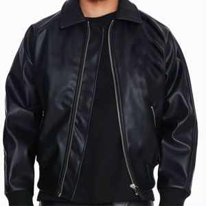 Chaqueta de Motociclista de Piel de Oveja Premium para Mujer, Suave y Cómoda con Cuello Alto y Logotipo Frontal para Entusiastas de la Moda Motociclista - Product Image 5