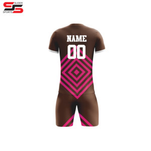 Ensemble d'uniformes de football d'hiver en polyester 100% personnalisé de haute qualité à séchage rapide pour adultes à manches courtes avec impression de nom - Product Image 4