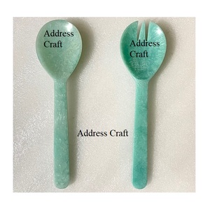 American Style Custom Color Resin <b>Salad</b> Server Set Eco-Friendly <b>Salad</b> <b>Tools</b> Multi Color Tableware - Product Image 3