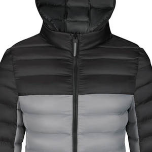 Chaqueta Acolchada Ligera para Hombre, Bloques de Color, Otoño e Invierno, Abrigo con Capucha, Chaqueta Cortavientos con Cremallera y Capucha Desmontable - Product Image 6