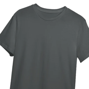 Camiseta Premium Gris Carbón Lisa, Impresión de Logotipo Personalizado, OEM al por Mayor, Camiseta Unisex de Algodón Suave, Prenda en Blanco de Alta Calidad al por Mayor - Product Image 5