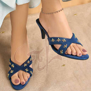 Durable Material Private Label Heel Slides Anti-Slippery Velvet Upper Genuine Leather Outsole Premium Quality Best Selling All - Product Image 3