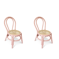 Chaise pour enfants en rotin en forme de L, artisanale, écologique, durable, design minimaliste, couleur personnalisée, taille personnalisée, Lavihex