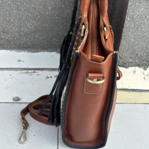 Latest Designer Looking Cowhide Fur Leather Mini Tote Bag Stylish <b>Purse</b> Zipper Closure Beautiful Designer <b>Handbags</b> For Women <b>set</b> - Product Image 6