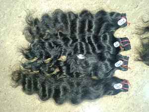 Tissage ondulé de couleur naturelle pour extensions de cheveux humains Indian Temple - Product Image 3