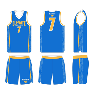 Uniforme de Baloncesto Sublimado con Impresión de Bajo Pedido Mínimo, Tela 100% Poliéster, Ropa de Baloncesto de Talla Grande, Personalizable con Nombre/Número - Product Image 6