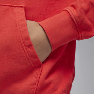 2025 nouveau Design sweat à capuche avec logo personnalisé pour hommes conception Unique coton polaire avec lourd GSM lacets protecteur couleur rouge uni - Product Image 4