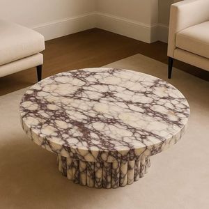 Premium White Otras canicas Mesas de centro Sillas Acabado antiguo Impermeable para comedor Parque 1 año de garantía para hoteles Villas - Product Image 1