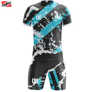 Uniformes de football à la mode, ensembles de maillots de football, tissu polyester de haute qualité par sublimation - Product Image 4